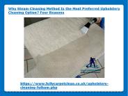 Why Steam Cleaning Method Is the Most Preferred