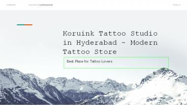 Koruink Tattoo Studio in Hyderabad - Modern Tattoo Store