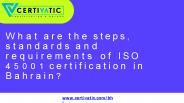 ISO 45001 Certification in Bahrain