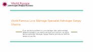 Love Marriage Specialist in Bangalore