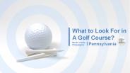 What to Look For in a Golf Course?