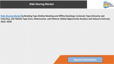 Ride Sharing Market Predicted To Grow Robust at CAGR of 13.2% by 2030
