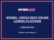Winbig - Truly Best Sport Fantasy Gaming App