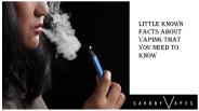 Little Known Facts About Vaping