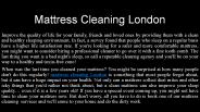 mattress cleaning london
