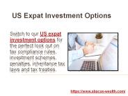 US Expat Investment Options