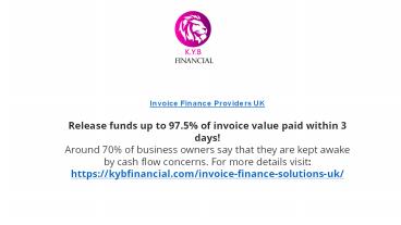 Affordable invoice finance providers UK