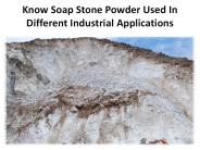 Let's check the Soapstone of applications in detail