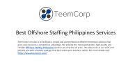 Cost Effective Offshore Staffing Philippines Services
