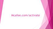 mcafee.com activate product key