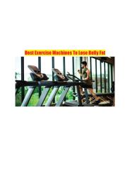 Best Exercise Machines To Lose Belly Fat