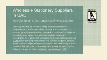 Stationery Wholesalers | Wholesale Stationery Suppliers in UAE