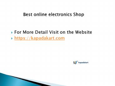 Best online electronics Shop