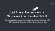 Jeffrey Peterson - Wisconsin Basketball - Experienced Professional