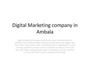 DIGITAL MARKETING COMPANY IN AMBALA