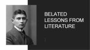 TARUN TEJPAL: BELATED LESSONS FROM LITERATURE