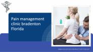 Pain Management clinic bradenton Florida