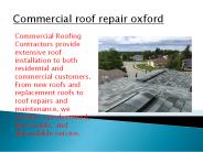 Commercial roof repair oxford