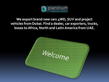 Benefits Of Car Export From Dubai