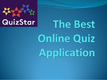 The Best Play Quiz and Win