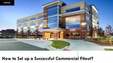 How to Set up a Successful Commercial Fitout?