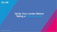 Verify Your Lender before Taking a Personal Loan
