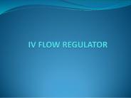 IV FLOW REGULATOR