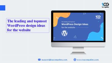 The leading and topmost WordPress design ideas for the website