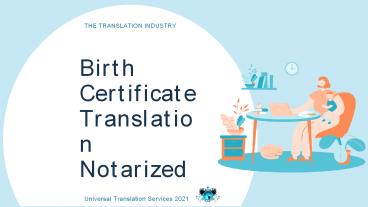 Birth Certificate Translation Notarized