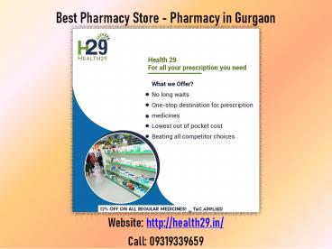 Search Best Pharmacy Store - Pharmacy in Gurgaon