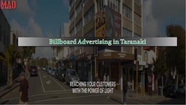 Mad Media Provides Best   Billboard Advertising in Taranaki