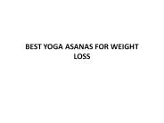 Best Yoga Asanas For Weight Loss