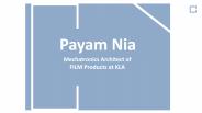Payam Nia - An Accomplished Professional From Pleasanton, CA