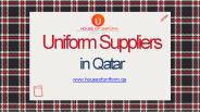 uniform supplier in qatar