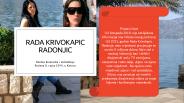 Rada Krivokapic Radonjic modna dizajnerca i stilistica Zivotopis