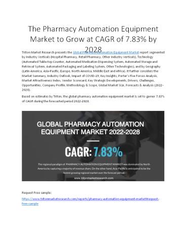 Global Pharmacy Automation Equipment Market