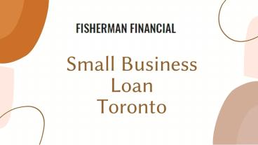 Small Business Loan Toronto