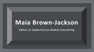 Maia Brown-Jackson - Possesses Extensive Research Experience