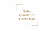 Solar Panels for Home Use - Mahindra Solarize