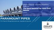 PVC Pipe Manufacturers & Suppliers - Paramount Pipe