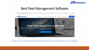 Best Fleet Management Software