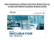 Best Incubation Facilities with BBB