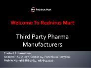 Third Party Pharma Manufacturers