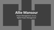 Allie Mansour - Possesses Outstanding Interpersonal Abilities