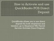 How to Set up Direct Deposit in QuickBooks Desktop