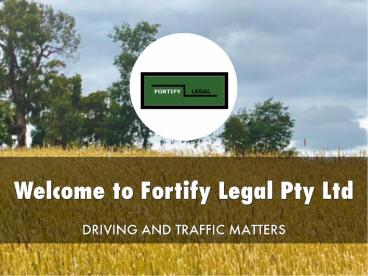 Fortify Legal Pty Ltd Presentation