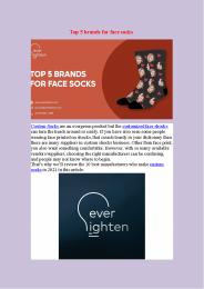 Top 5 brands for face socks