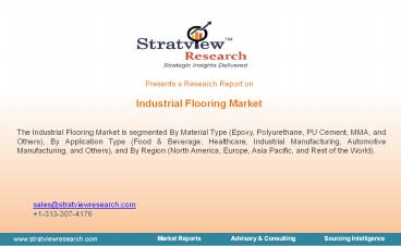 Industrial Flooring Market Size, Share, Trend, Forecast, Competitive Analysis, Growth Opportunity