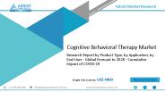 Cognitive Behavioral Therapy Market 2020: Size, Share, Application, Regional Outlook, Competitive Strategies Analysis and Forecasts To 2025
