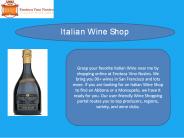 Italian Wine Shop